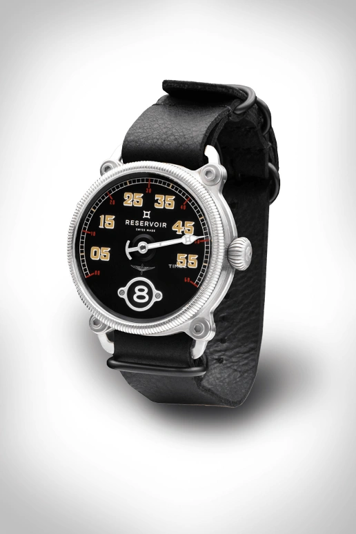 Reservoir,Black Sparrow 42mm,42mm,Stainless Steel,Black,Automatic,Jumping Hours,Retrograde,RSV02,RSV02.PL/135.SB