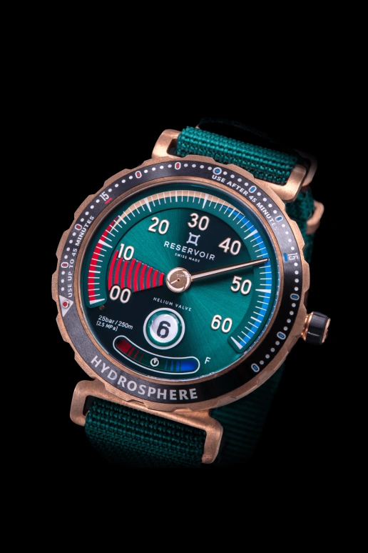 Reservoir,Hydrosphere 45mm,45mm,Bronze,Green,Automatic,Power Reserve Indicator,Jumping Hours,Retrograde,RSV03,RSV03.HY/334.GR