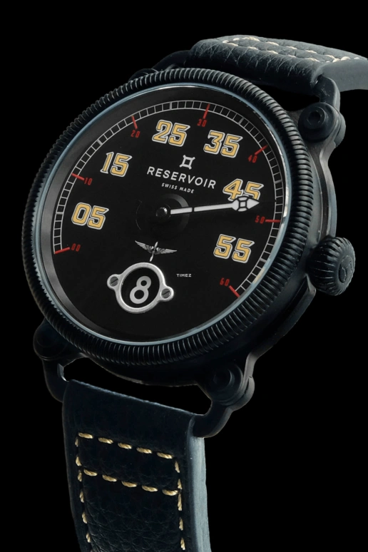 Reservoir,Black Sparrow 42mm,42mm,Stainless Steel,Black,Automatic,Jumping Hours,Retrograde,RSV02,RSV02.PL/135.BL