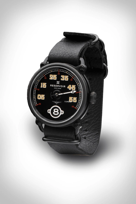 Reservoir,Black Sparrow 42mm,42mm,Stainless Steel,Black,Automatic,Jumping Hours,Retrograde,RSV02,RSV02.PL/135.BL