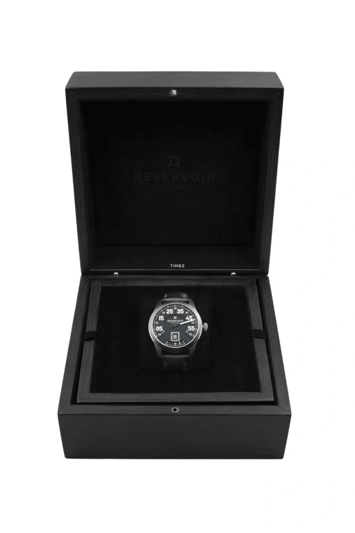 Reservoir,Airfight 43mm,43mm,Titanium,Black,Automatic,Power Reserve Indicator,Jumping Hours,Retrograde,RSV02,RSV02.AF/430-122