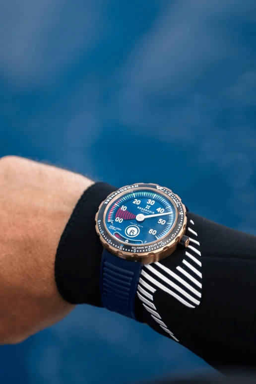 Reservoir,Hydrosphere 45mm,45mm,Bronze,Blue,Automatic,Power Reserve Indicator,Jumping Hours,Retrograde,RSV03,RSV03.HY/334.BL