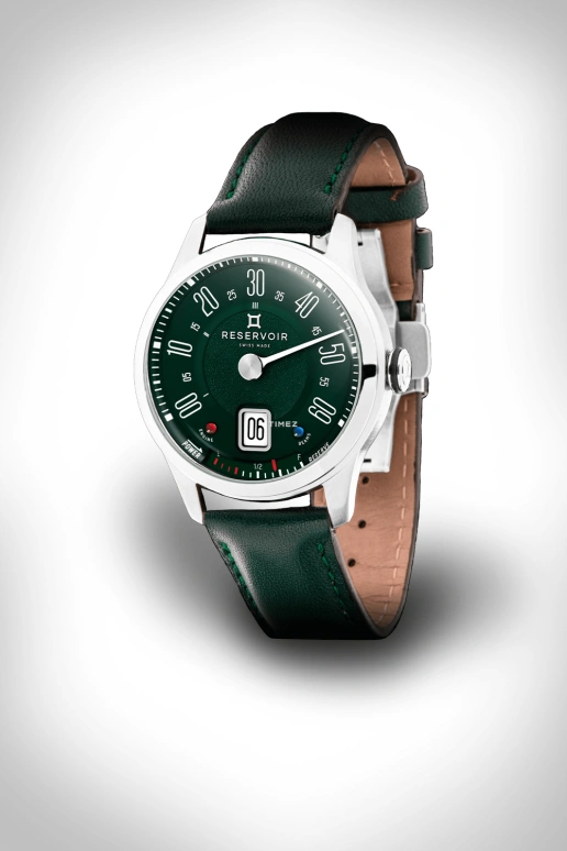 Reservoir,Longbridge 39mm,39mm,Stainless Steel,Green,Automatic,Power Reserve Indicator,Jumping Hours,Retrograde,RSV01,RSV01.LB/130-62s-1
