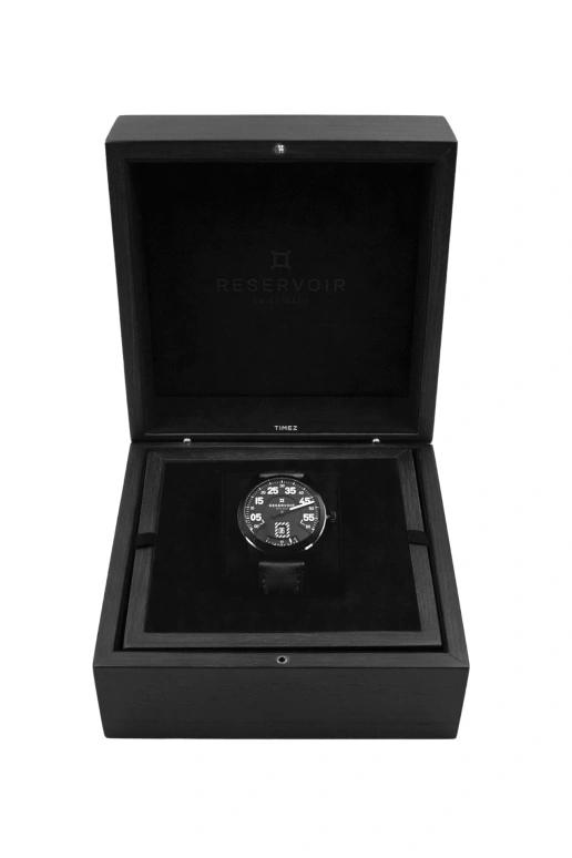 Reservoir,Airfight 43mm,43mm,Stainless Steel,Black,Automatic,Power Reserve Indicator,Jumping Hours,Retrograde,RSV02,RSV02.AF/230-122-1