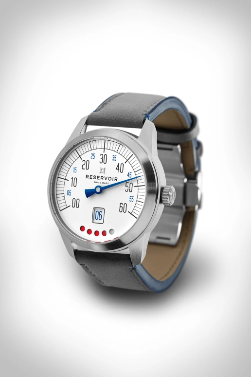 Reservoir,Tiefenmesser 43mm,43mm,Stainless Steel,White,Automatic,Power Reserve Indicator,Jumping Hours,Retrograde,RSV03,RSV03.TF/130-233