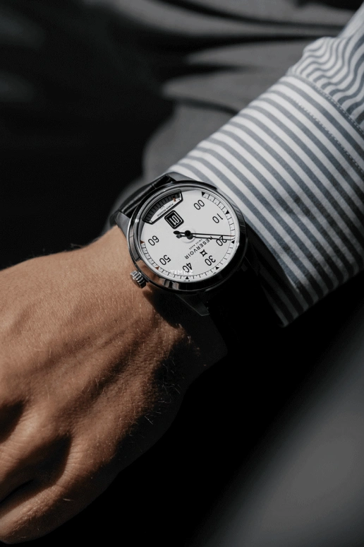 Reservoir,Supercharged 43mm,43mm,Stainless Steel,White,Automatic,Power Reserve Indicator,Jumping Hours,Retrograde,RSV01,RSV01.SC/130-21