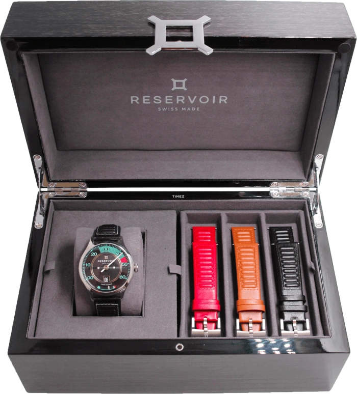 Reservoir,Kanister 41.50mm,41.50mm,Titanium,Black,Automatic,Power Reserve Indicator,Jumping Hours,Retrograde,RSV01,RSV01.KN/433-BK4