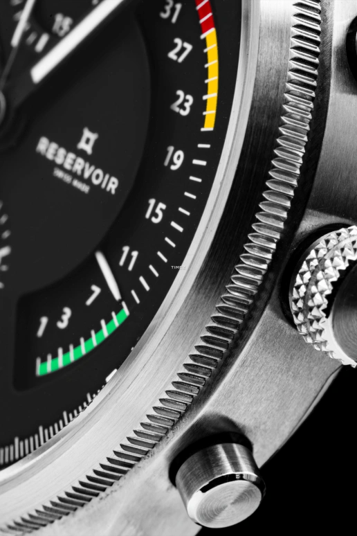 Reservoir,Airfight 43mm,43mm,Stainless Steel,Black,Automatic,Chronograph,Day,Power Reserve Indicator,Retrograde,In-house Caliber,Sapphire,Crystal Glass,RSV02,RSV02.AF/136