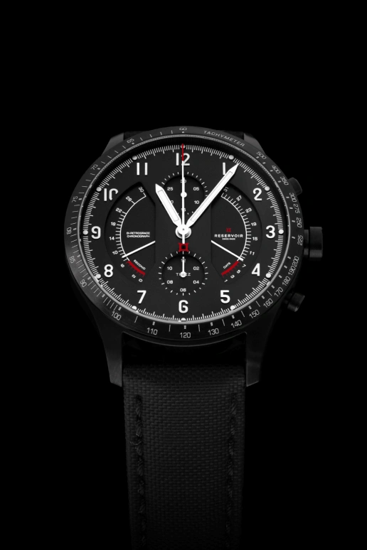 Reservoir,Sonomaster 43mm,43mm,Stainless Steel,Black,Automatic,Chronograph,Day,Retrograde,RSV04,RSV04.SN/136.BT