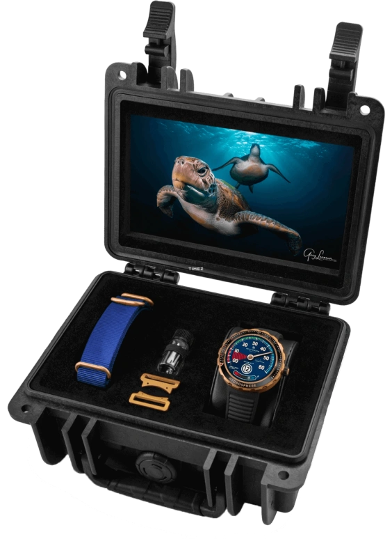 Reservoir,Partnership 45mm,45mm,Bronze,Ceramic,Blue,Automatic,Power Reserve Indicator,Jumping Hours,Retrograde,RSV03,RSV03.HY/330-32.GL