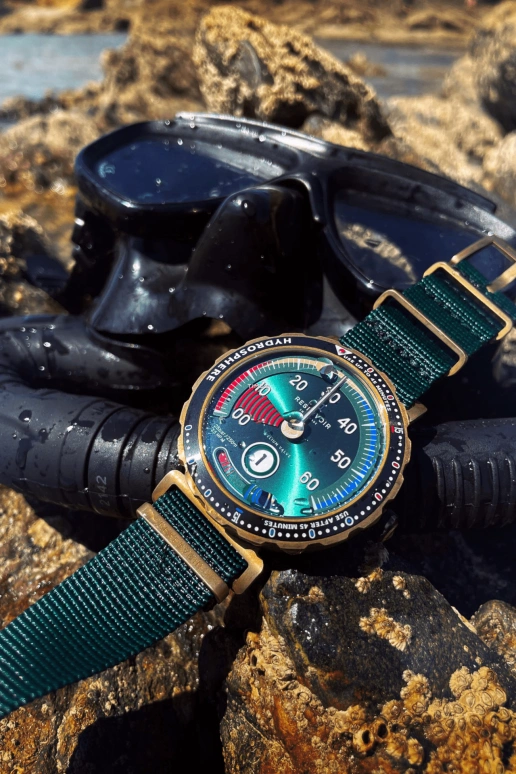 Reservoir,Hydrosphere 45mm,45mm,Bronze,Green,Automatic,Power Reserve Indicator,Jumping Hours,Retrograde,RSV03,RSV03.HY/334.GR