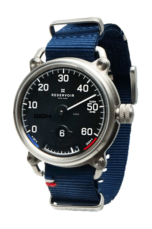 Reservoir,Partnership 42mm,42mm,Stainless Steel,Black,Automatic,Power Reserve Indicator,Jumping Hours,Retrograde,RSV02,RSV02.GY/135