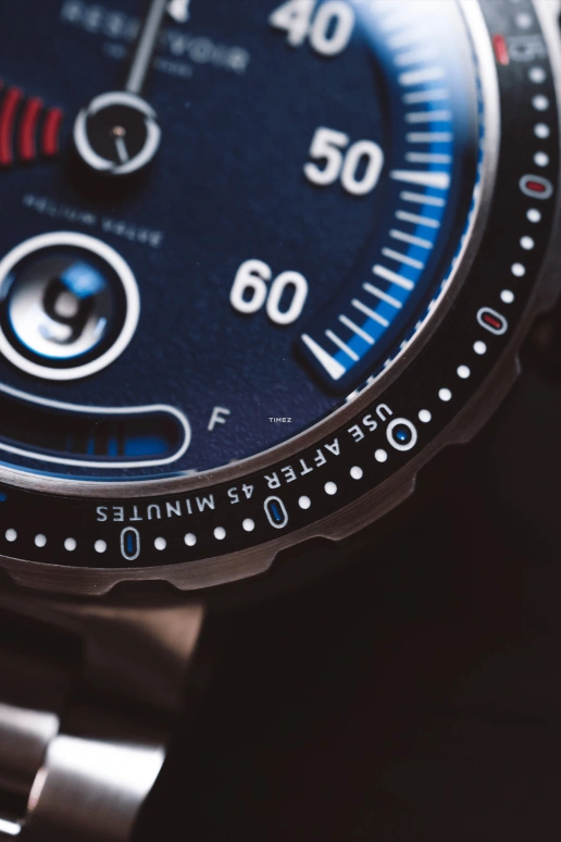 Reservoir,Hydrosphere 45mm,45mm,Stainless Steel,Blue,Automatic,Power Reserve Indicator,Jumping Hours,Retrograde,RSV03,RSV03.HY/130-21.BH