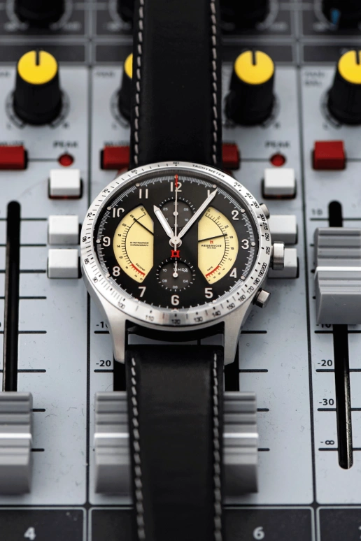 Reservoir,Sonomaster 43mm,43mm,Stainless Steel,Dual,Black,Cream,Automatic,Chronograph,Day,Retrograde,RSV04,RSV04.SN/136.BL