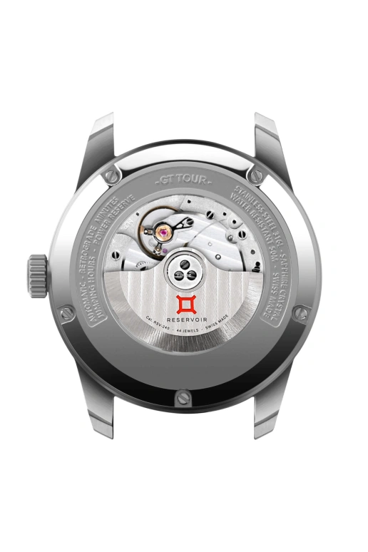 Reservoir,GT-Tour 43mm,43mm,Stainless Steel,Black,Automatic,Power Reserve Indicator,Jumping Hours,Retrograde,RSV01,RSV01.GT/130.SL