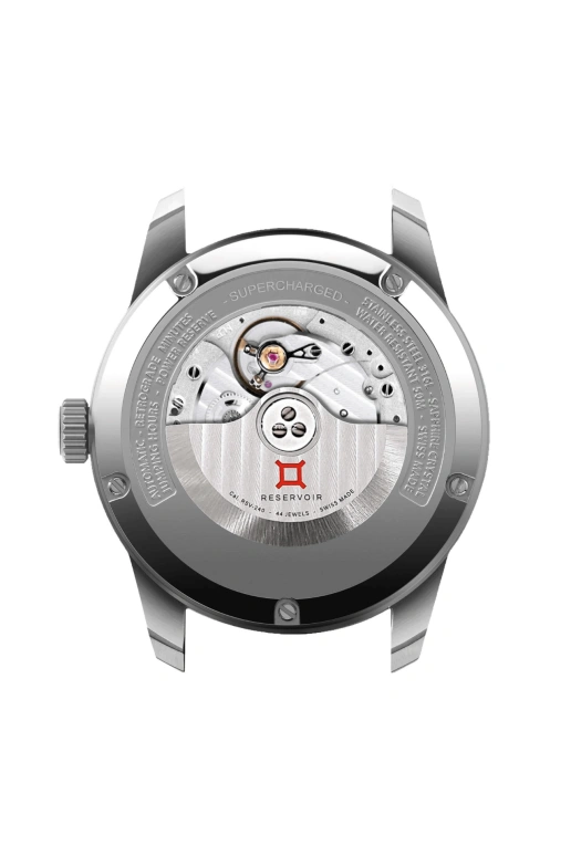 Reservoir,Supercharged 43mm,43mm,Stainless Steel,Dual,Black,Red,Automatic,Power Reserve Indicator,Jumping Hours,Retrograde,RSV01,RSV01.SC/130-12rz
