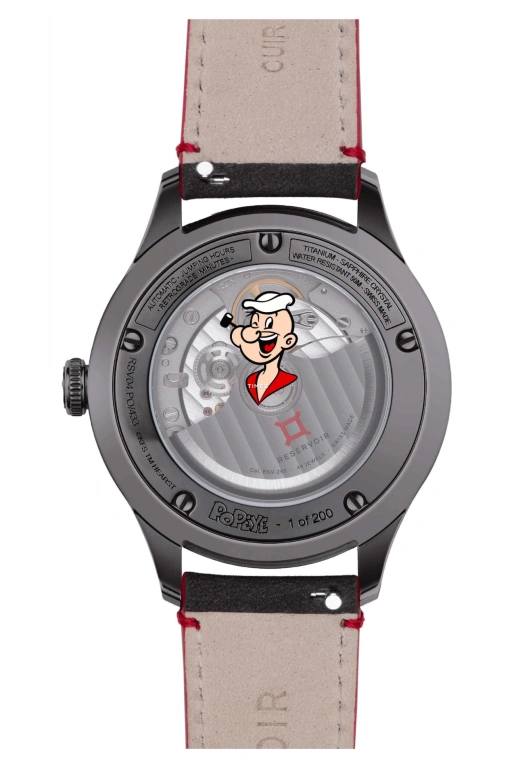 Reservoir,Popeye 41.50mm,41.50mm,Titanium,Grey,Automatic,Jumping Hours,Retrograde,RSV04,RSV04.PO/433