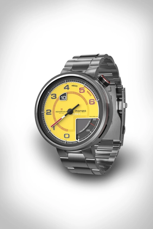 Reservoir,MONZA design 43mm,43mm,Stainless Steel,Yellow,Automatic,Power Reserve Indicator,Jumping Hours,Retrograde,RSV01,RSV01.MD/138.YL