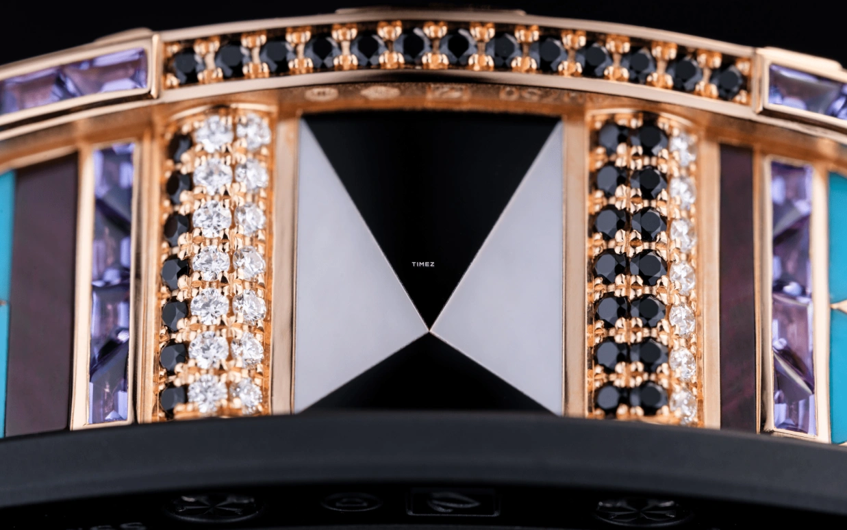 Richard Mille,Not Tourbillon 45.32mm,45.32mm,Red Gold,Multi-Color,Automatic,50hours,In-house Caliber,RM HJ,RM HJ-01 RG Unique