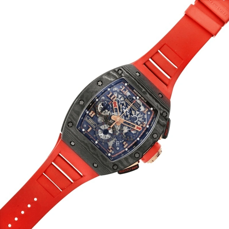 Richard Mille,Not Tourbillon 50x40mm,50x40mm,NTPT,Black,Skeleton,Automatic,Chronograph,Month,Day,RM 011 LOTUS F1 NTPT