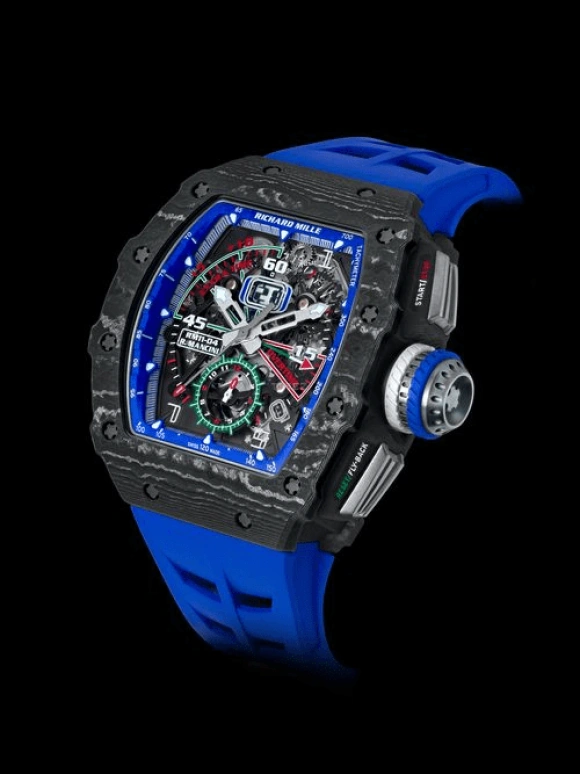 Richard Mille,Not Tourbillon 49.94x44.50mm,49.94x44.50mm,Carbon TPT,Skeleton,Automatic,Chronograph,Month,Day,Flyback,55hours,In-house Caliber,Tom Terrific,Comeback Kid,Tom Brady,RM 11,RM 11-04 Roberto Mancini