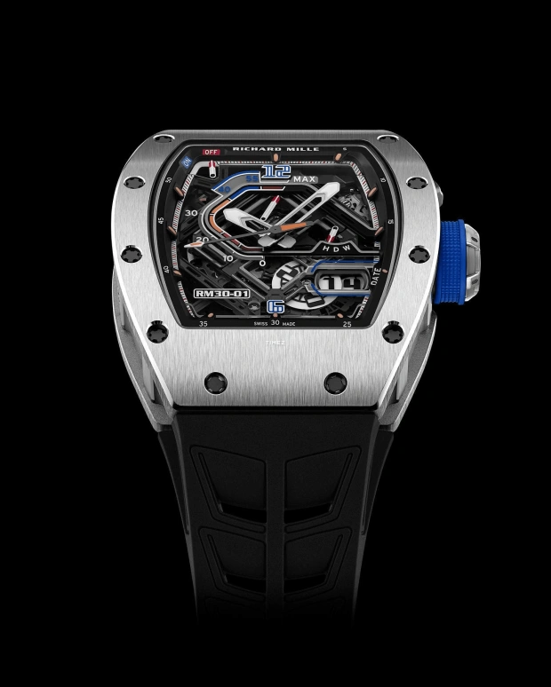 Richard Mille,Not Tourbillon 42x49.94mm,42x49.94mm,Titanium,Skeleton,Automatic,Day,Power Reserve Indicator,RM 30,RM 30-01 TI