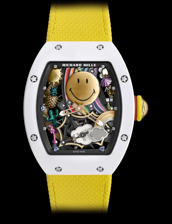Richard Mille,Tourbillon 39.74x48.15mm,39.74x48.15mm,Ceramic,Rose Gold,Skeleton,Automatic,Tourbillon,50hours,Mutaz Essa Barshim,Pharrell Williams,Wilber Pan,will pan,RM 88 CE