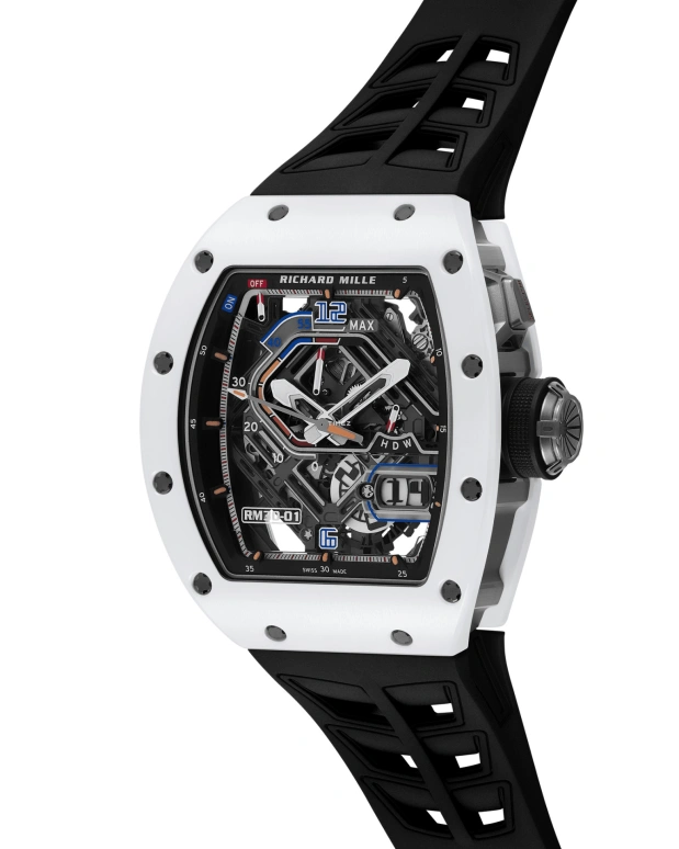 Richard Mille,Not Tourbillon 42x49.94mm,42x49.94mm,Ceramic,Skeleton,Automatic,Day,Power Reserve Indicator,RM 30,RM 30-01 CE