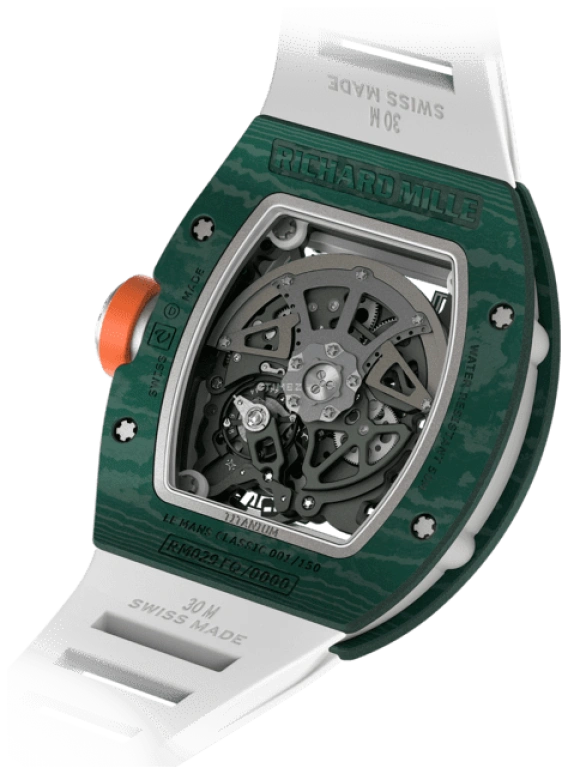Richard Mille,Not Tourbillon 40.10x48.15mm,40.10x48.15mm,Quartz TPT,Skeleton,Automatic,Day,Dule Time,Big Date,RM 029 Le Mans