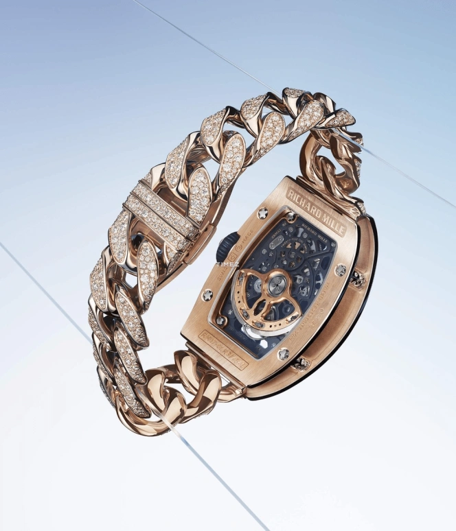 Richard Mille,Not Tourbillon 45.66x31.40mm,45.66x31.40mm,Rose Gold,Skeleton,Automatic,50hours,In-house Caliber,RM 07,RM 07-01 RG FULL DI