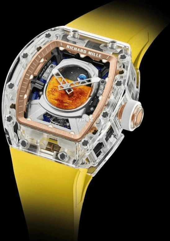 Richard Mille,Tourbillon 42.35x49.94mm,42.35x49.94mm,Sapphire,Multi-Color,Handwound,Tourbillon,In-house Caliber,Pharrell Williams,Anant Ambani,RM 52,RM 52-05 Sapphire