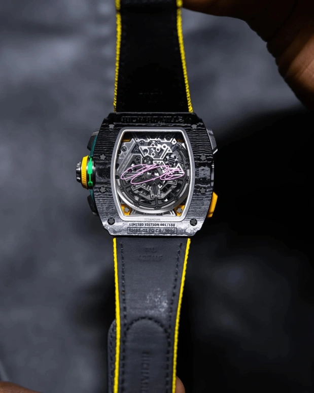 Richard Mille,Not Tourbillon 49.94x44.50mm,49.94x44.50mm,Quartz TPT,Black,Automatic,Chronograph,Flyback,Big Date,Function Selector,In-house Caliber,Sapphire,RM 65,RM 65-01 LeBron James