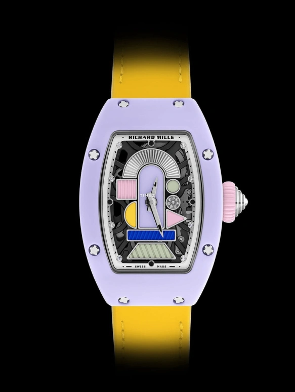 Richard Mille,Not Tourbillon 31.40x45.66mm,31.40x45.66mm,Ceramic,Multi-Color,Automatic,Sapphire,Tonneau,RM 07,RM 07-01 LAVENDER PINK