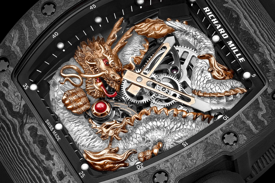 Richard Mille,Tourbillon 42.70x50mm,42.70x50mm,NTPT,Silver,Black,Handwound,Tourbillon,Sapphire,RM 57,RM 57-03 NTPT