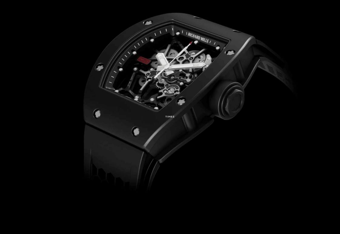 Richard Mille,Not Tourbillon 48x39.70mm,48x39.70mm,Ceramic,Black,Handwound,Sapphire,Tonneau,RM 035 Rafael Nadal CE