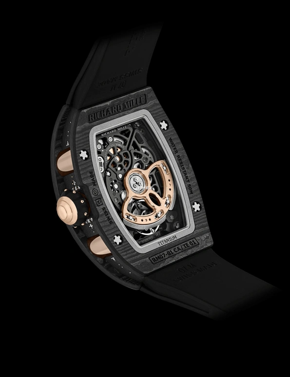 Richard Mille,Not Tourbillon 31.40x45.66mm,31.40x45.66mm,NTPT,Rose Gold,Black,Automatic,50hours,In-house Caliber,Yeoh Choo Kheng,Michelle Yeoh,RM 07,RM 07-01 MISTY NIGHT