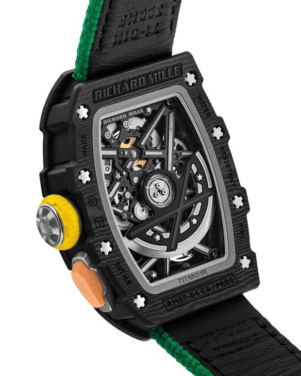Richard Mille,Not Tourbillon 30.50x44.95mm,30.50x44.95mm,NTPT,Skeleton,Automatic,Sapphire,Crystal Glass,Tonneau,RM 07,RM 07-04 NTPT