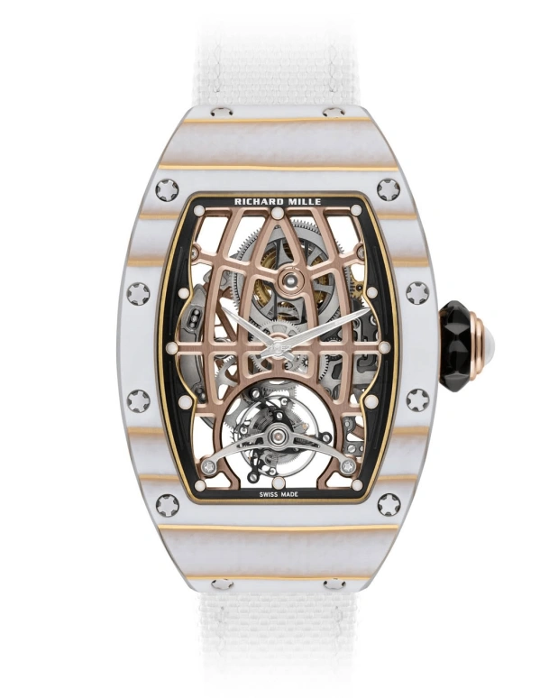 Richard Mille,Tourbillon 52.63x34.40mm,52.63x34.40mm,Red Gold,Quartz TPT,Rose Gold,Automatic,Tourbillon,50hours,RM 74,RM 74-02 WHITE