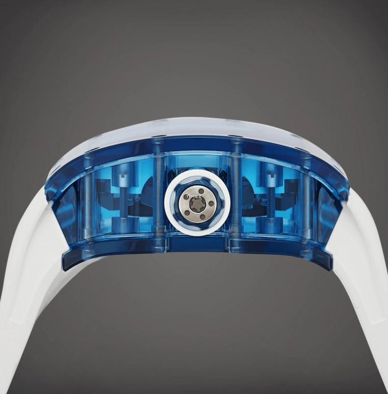 Richard Mille,Tourbillon 44x17mm,44x17mm,Crystal,Blue,Handwound,Tourbillon,RM 53,RM 53-02 Tourbillon Pablo Mac Donough Blue Sapphire