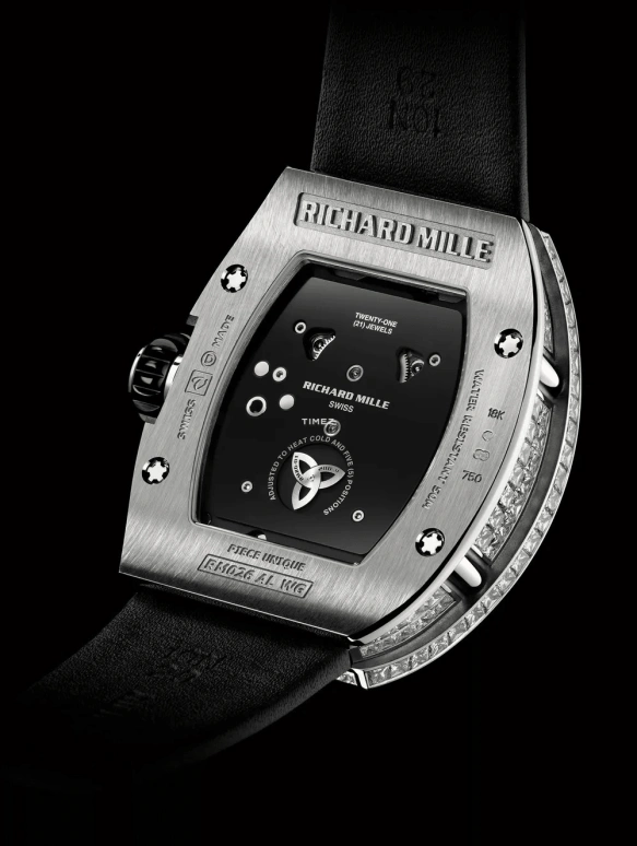 Richard Mille,Tourbillon 39.70x48mm,39.70x48mm,White Gold,Skeleton,Handwound,Power Reserve Indicator,Tourbillon,RM 26,RM 26-01 Tourbillon Panda T-DI