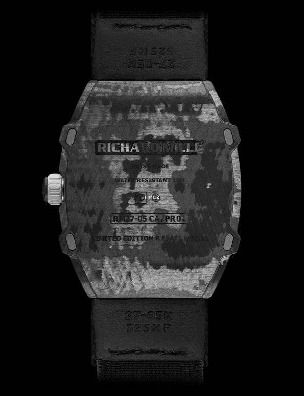 Richard Mille,Tourbillon ,Carbon TPT,Skeleton,Black,Handwound,Tourbillon,Anti-magnetic,Rafael Nadal,RM 27,RM 27-05