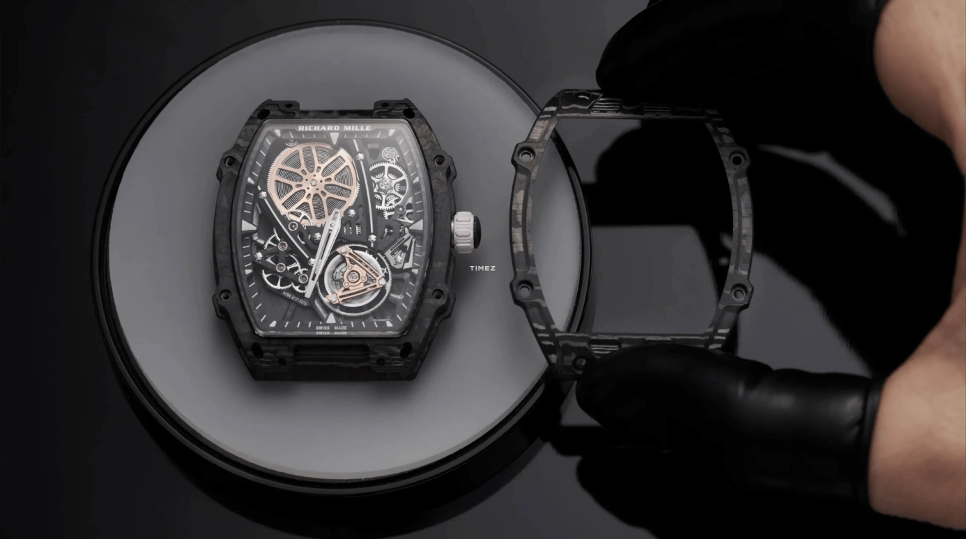 Richard Mille,Tourbillon ,Carbon TPT,Skeleton,Black,Handwound,Tourbillon,Anti-magnetic,Rafael Nadal,RM 27,RM 27-05