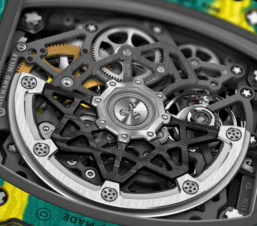 Richard Mille,Not Tourbillon 38.70x47.52mm,38.70x47.52mm,Carbon TPT,Skeleton,Automatic,50hours,In-house Caliber,Karim Benzema,Jayson Tatum,Taco Jay,RM 67,RM 67-02 Wayde Van Niekerk