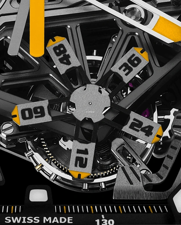 Richard Mille,Tourbillon 42.90mm,42.90mm,Carbon TPT,Skeleton,Grey,Handwound,Chronograph,Power Reserve Indicator,Tourbillon,Rattrapante,70hours,In-house Caliber,RM 43,RM 43-01 FERRARI NTPT