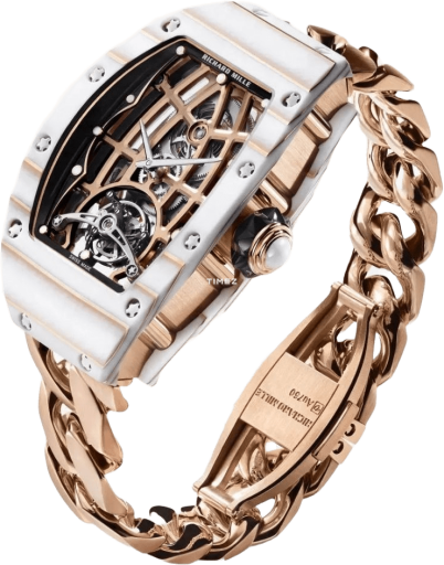 Richard Mille Tourbillon RM 74-02 WHITE RG CHAIN