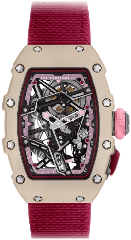 Richard Mille,Not Tourbillon 30.50x44.95mm,30.50x44.95mm,Quartz TPT,Skeleton,Automatic,Sapphire,Crystal Glass,Tonneau,RM 07,RM 07-04 NELLY KORDA