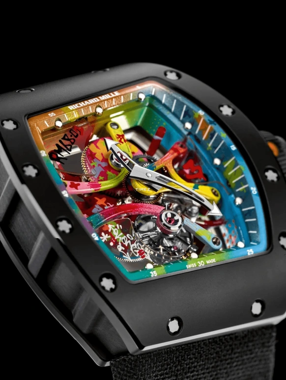 Richard Mille,Tourbillon 42.70x50.24mm,42.70x50.24mm,NTPT,Multi-Color,Handwound,Tourbillon,Tonneau,Neymar,RM 68,RM 68-01 Tourbillon Cyril KONGO