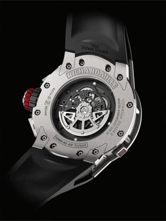 Richard Mille,Not Tourbillon 50mm,50mm,Titanium,Black,Automatic,Chronograph,Month,Day,Dule Time,Sapphire,Round,RM 60,RM 60-01 Flyback Chronograph Regatta TI