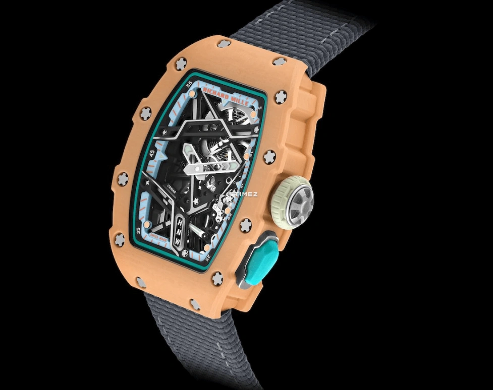 Richard Mille,Not Tourbillon 30.50x44.95mm,30.50x44.95mm,Quartz TPT,Skeleton,Automatic,Sapphire,Crystal Glass,Tonneau,RM 07,RM 07-04 AURORA STRAUS