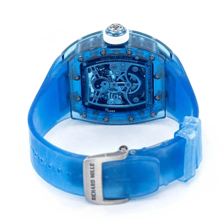 Richard Mille,Tourbillon 48x39.70mm,48x39.70mm,Sapphire,Blue,Handwound,Tourbillon,RM 51,RM 51-01 Blue Sapphire
